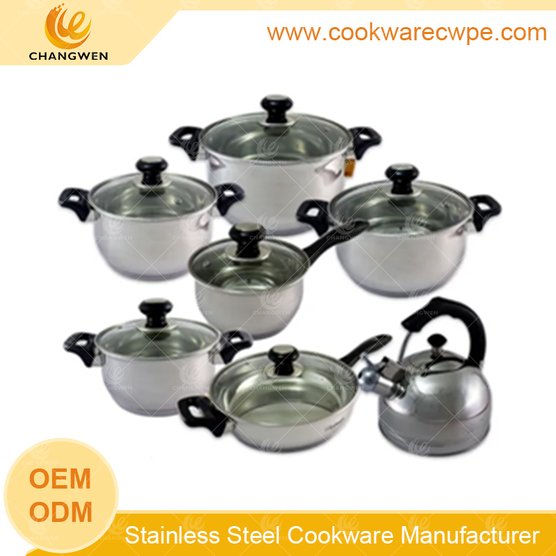 best reasonably priced cookware stainless steel frying pan cooking pots and pans saucepot wholesale non stick cookware sets distributor CW51010-14N01